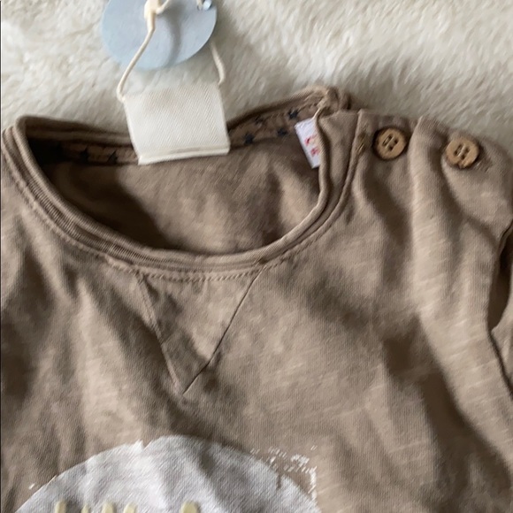 Zara Babyboy LS rocket man button neck 6-9 months - Picture 7 of 8